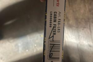 Filtro Aria Land Rover