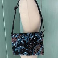 Borsa nera donna con paillettes