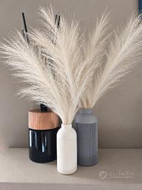 Set 2 vasi decorativi moderni – Grigio e Bianco