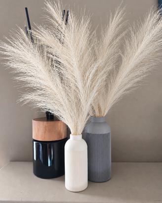 Set 2 vasi decorativi moderni – Grigio e Bianco