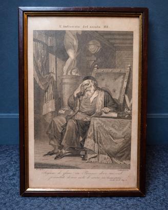 coppia stampe antiche incisioni 1860