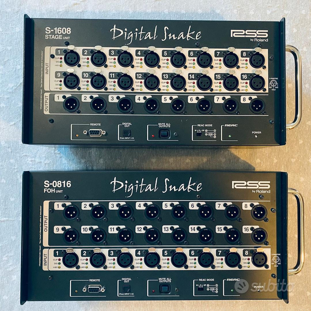 Roland デジタルスネーク S-1608 S-0816 セット
