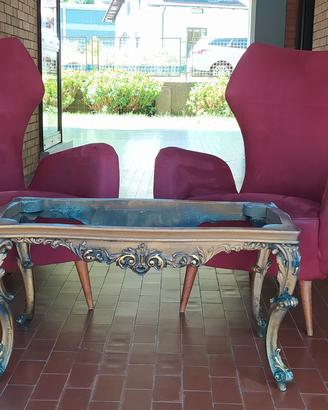 2 poltrone in Alcantara anni 70 