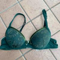 Reggiseno Lormar verde smeraldo in vellutino