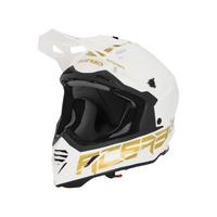 Casco Acerbis X-Track bianco lucido e oro