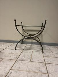 Sgabello in ferro battuto anni 70