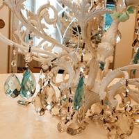 lampadario shabby chic bianco assoluto 