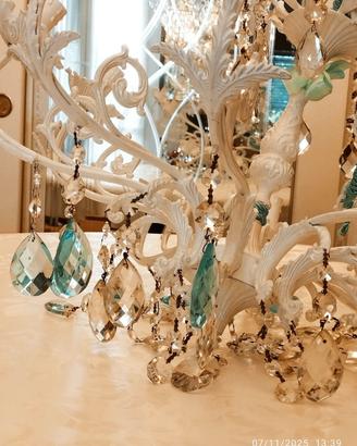 lampadario shabby chic bianco assoluto 