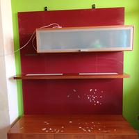 parete attrezzata  con LED 