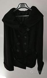 Cappotto Donna Nero Taglia XL Ragazza