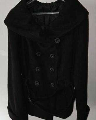 Cappotto Donna Nero Taglia XL Ragazza