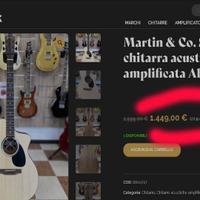 Martin SC10e*come nuova in garanzia*massello*nut45