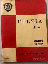 LANCIA FULVIA COUPÉ 1971 LIBRETTO USO E MANUTENZIO