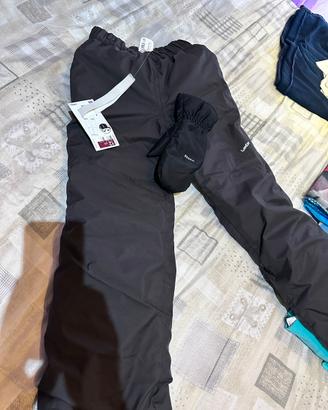 Pantaloni neve, 12 anni e guanti neve