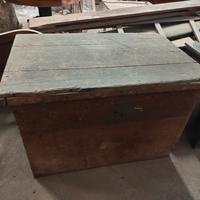 grande baule in legno antico 