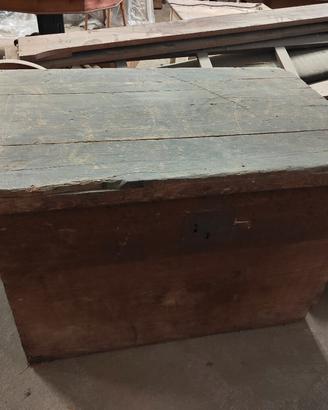 grande baule in legno antico 