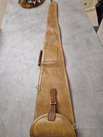 Porta fucile in pelle