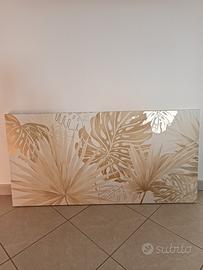 quadro sui toni beige e oro
