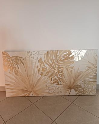 quadro sui toni beige e oro