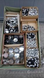 Bottoni metallo da rivestire, diam. cm  1-2-3-4-5