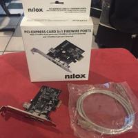 Scheda 4 porte Firewire per pc