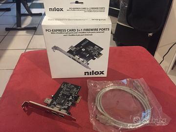 Scheda 4 porte Firewire per pc