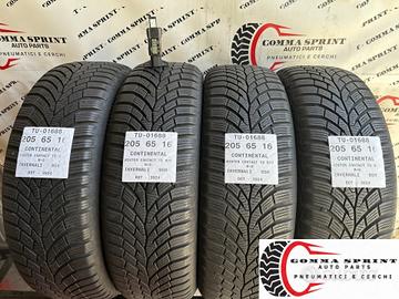 4 PNEUMATICI 205/65 R16 CONTINENTAL INVERNALI