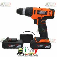 Avvitatore elettrico luce LED 2 batterie