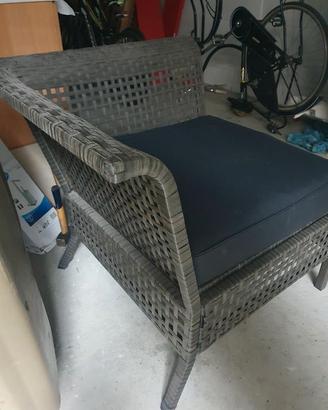 Poltrona in rattan IKEA
