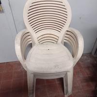 Sedie giardino impilabili plastica
