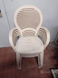 Sedie giardino impilabili plastica