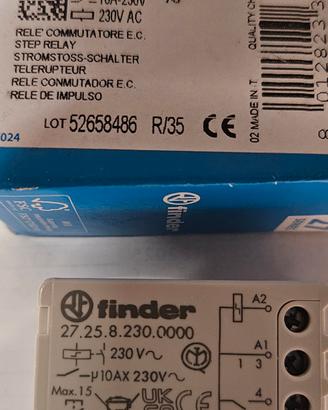 relè commutatore a impulso finder 