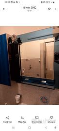 specchio bagno con armadietti 