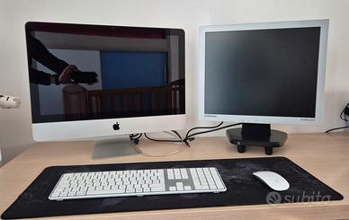 iMac 21,5 i5, workstation con doppio schermo