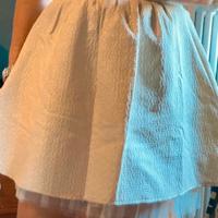 Gonna con tulle oro.