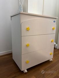 Fasciatoio bagnetto cassettiera Pali