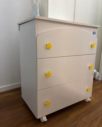 Fasciatoio bagnetto cassettiera Pali