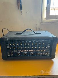 Mixer 4 canali amplificato MPM 504
