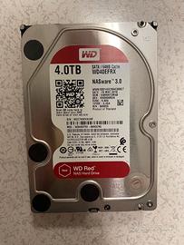 HARD DISK 4 TB WESTERN DIGITAL WD40EFRX USATO