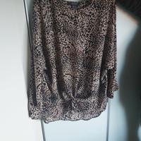 Camicia Primark stampa leopardata taglia 48