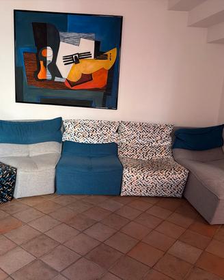 Divano modulare Calia Hip Hop 5 moduli