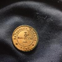 moneta 3 baiocchi 1849