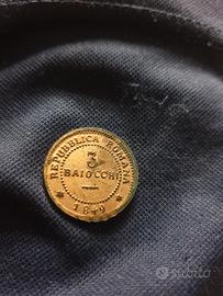 moneta 3 baiocchi 1849