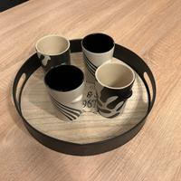 Set 4 tazze con vassoio Maisons du Monde