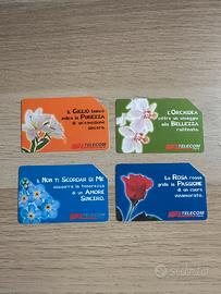 Schede telefoniche Messaggi Floreali