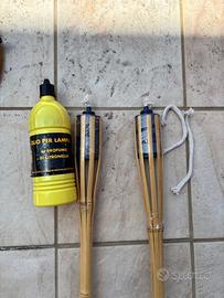 Lampade ad olio per giardino più olio alla citrone