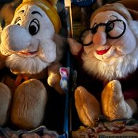 2 Peluche Disney Biancaneve 7 nani giochi nuovi