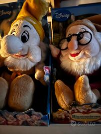 2 Peluche Disney Biancaneve 7 nani giochi nuovi