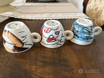 3 tazze da cappuccino  Illy Collection 1994