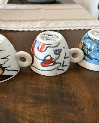 3 tazze da cappuccino  Illy Collection 1994